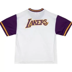 Mitchell & Ness T-Shirts & Tops-Fashion Mesh V-Neck Los Angeles Lakers