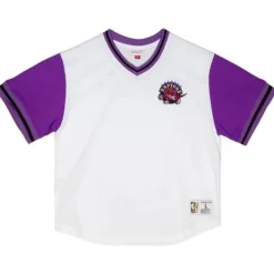 Mitchell & Ness T-Shirts & Tops-Fashion Mesh V-Neck Toronto Raptors