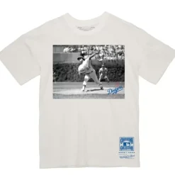 Mitchell & Ness T-Shirts & Tops-Fernando V. Bw Photo Tee Los Angeles Dodgers Fernando Valenzuela