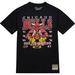 Mitchell & Ness T-Shirts & Tops-Finals Tee Chicago Bulls