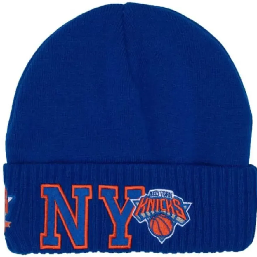 Mitchell & Ness Knit-First Letterman Knit Hwc New York Knicks