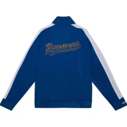 Mitchell & Ness Jackets & Outerwear-Flashback Track Jacket Milwaukee Brewers