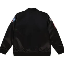 Mitchell & Ness Jackets & Outerwear-Flight Satin Bomber Jacket Atlanta Hawks