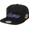 Mitchell & Ness Snapback-Foundation Script Snapback Los Angeles Lakers