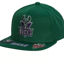Mitchell & Ness Snapback-Front Face Snapback Hwc Milwaukee Bucks