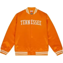 Mitchell & Ness Jackets & Outerwear-Front Logo Heavyweight Satin Jacket University Of Tennessee