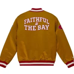 Mitchell & Ness Jackets & Outerwear-Fttb Heavywieght Satin Jacket San Francisco 49Ers