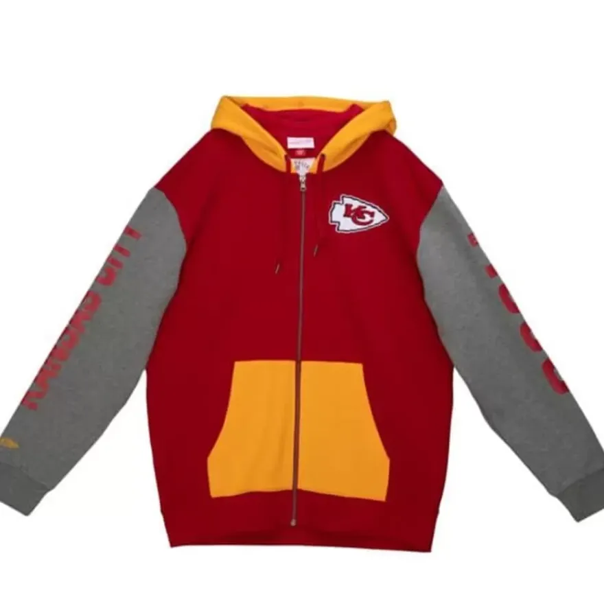 Mitchell & Ness Hoodies & Sweatshirts-Full Zip Fleece Kansas City Chiefs