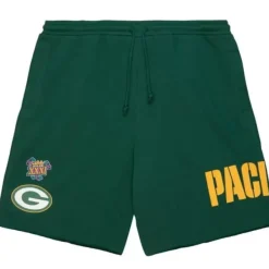 Mitchell & Ness Shorts-Game Day Ft Shorts Green Bay Packers