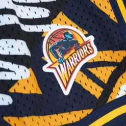 Mitchell & Ness Shorts-Game Day Pattern Short Golden State Warriors