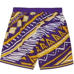 Mitchell & Ness Shorts-Game Day Pattern Short Louisiana State University