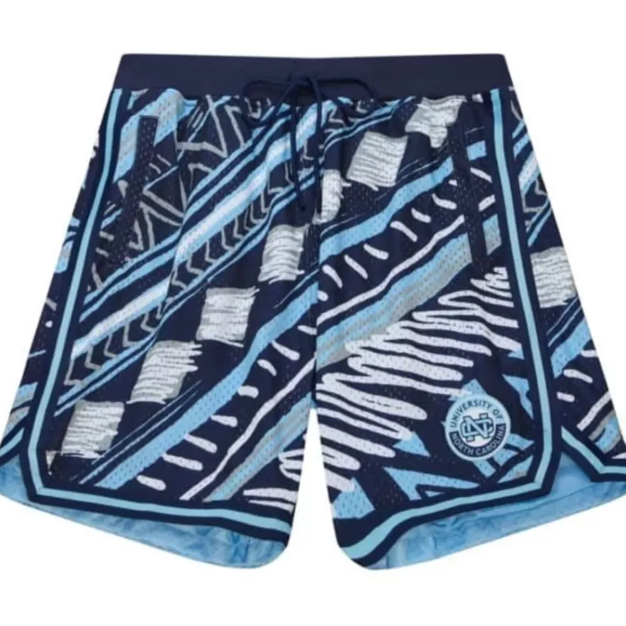 Mitchell & Ness Shorts-Game Day Pattern Short University Of North Carolina