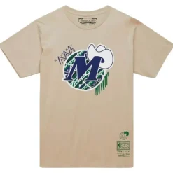 Mitchell & Ness T-Shirts & Tops-Game Day Pattern Tee Dallas Mavericks