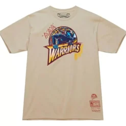 Mitchell & Ness T-Shirts & Tops-Game Day Pattern Tee Golden State Warriors
