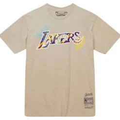 Mitchell & Ness T-Shirts & Tops-Game Day Pattern Tee Los Angeles Lakers