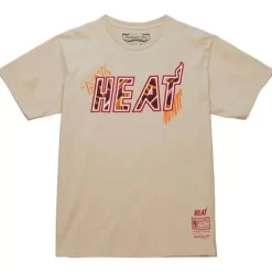 Mitchell & Ness T-Shirts & Tops-Game Day Pattern Tee Miami Heat