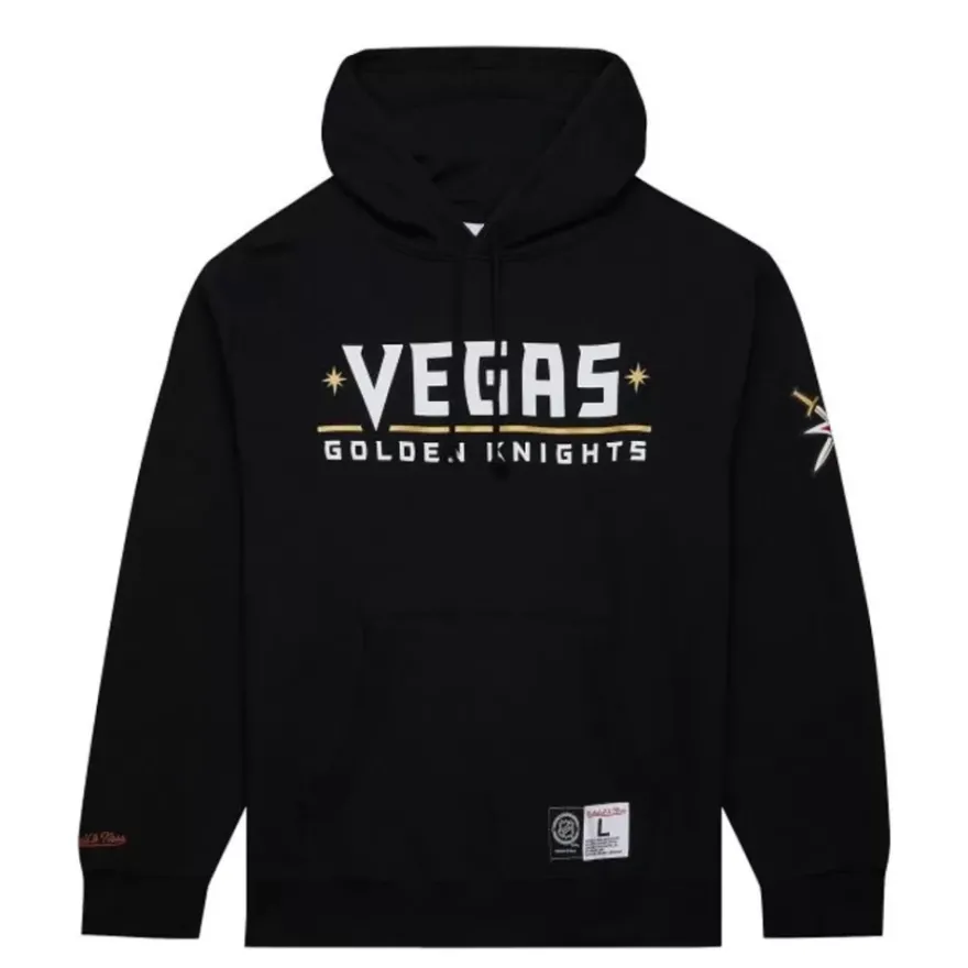 Mitchell & Ness Hoodies & Sweatshirts-Game Time Fleece Hoodie Current Logo Vegas Golden Knights