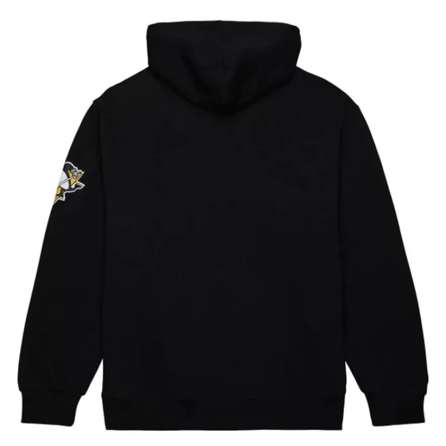 Mitchell & Ness Hoodies & Sweatshirts-Game Time Fleece Hoodie Current Logo Pittsburgh Penguins