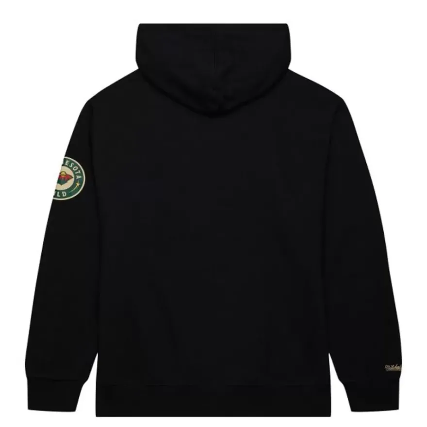 Mitchell & Ness Hoodies & Sweatshirts-Game Time Fleece Hoodie Current Logo Minnesota Wild