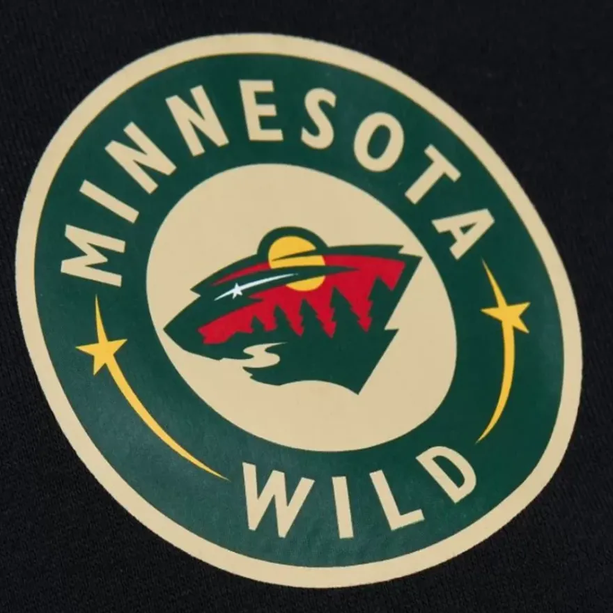 Mitchell & Ness Hoodies & Sweatshirts-Game Time Fleece Hoodie Current Logo Minnesota Wild