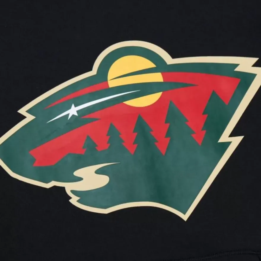Mitchell & Ness Hoodies & Sweatshirts-Game Time Fleece Hoodie Current Logo Minnesota Wild