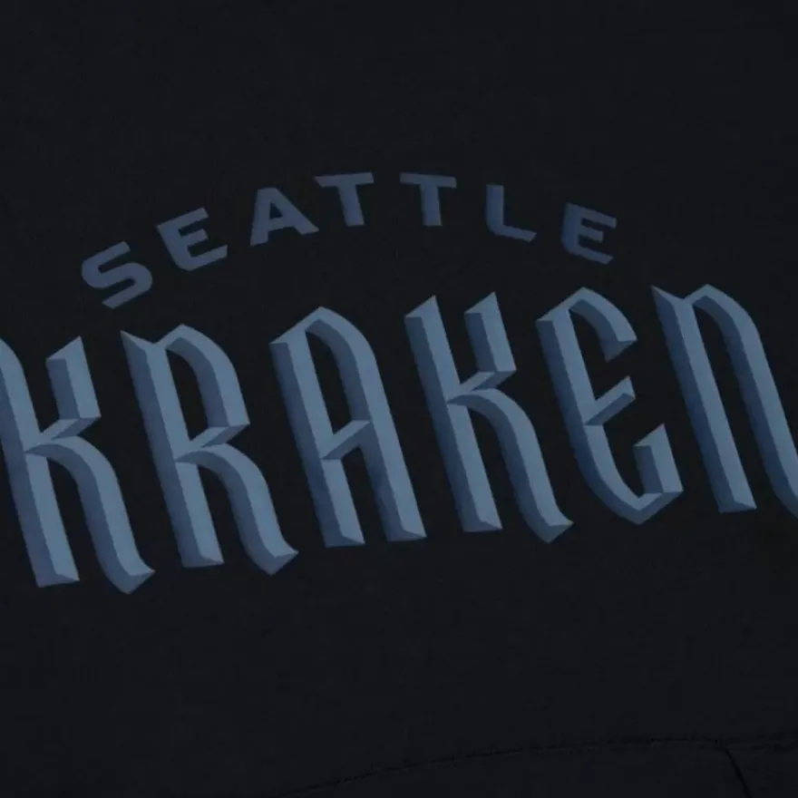 Mitchell & Ness Hoodies & Sweatshirts-Game Time Fleece Hoodie Current Logo Seattle Kraken