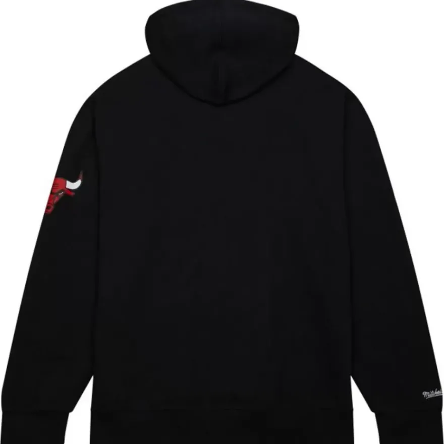 Mitchell & Ness Hoodies & Sweatshirts-Game Time Fleece Hoodie Vintage Logo Chicago Bulls