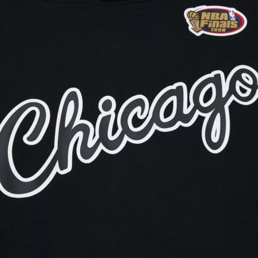 Mitchell & Ness Hoodies & Sweatshirts-Game Time Fleece Hoodie Vintage Logo Chicago Bulls