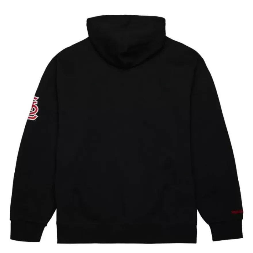 Mitchell & Ness Hoodies & Sweatshirts-Game Time Fleece Hoodie Vintage Logo St. Louis Cardinals