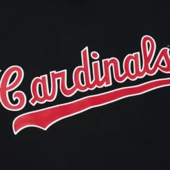 Mitchell & Ness Hoodies & Sweatshirts-Game Time Fleece Hoodie Vintage Logo St. Louis Cardinals