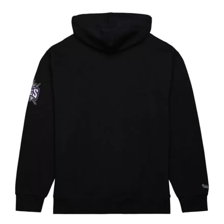 Mitchell & Ness Hoodies & Sweatshirts-Game Time Fleece Hoodie Vintage Logo Sacramento Kings