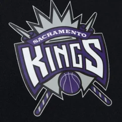 Mitchell & Ness Hoodies & Sweatshirts-Game Time Fleece Hoodie Vintage Logo Sacramento Kings