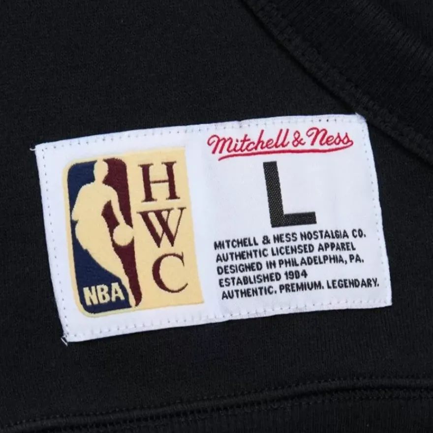 Mitchell & Ness Hoodies & Sweatshirts-Game Time Fleece Hoodie Vintage Logo Charlotte Hornets