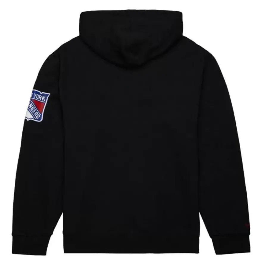 Mitchell & Ness Hoodies & Sweatshirts-Game Time Fleece Hoodie Vintage Logo New York Rangers