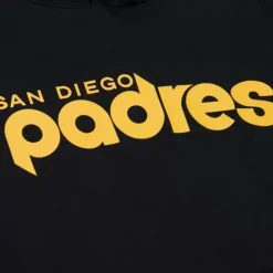 Mitchell & Ness Hoodies & Sweatshirts-Game Time Fleece Hoodie Vintage Logo San Diego Padres