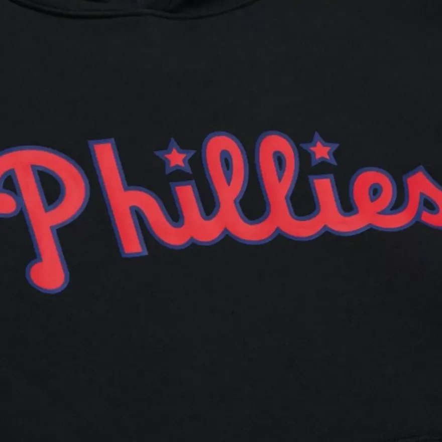 Mitchell & Ness Hoodies & Sweatshirts-Game Time Fleece Hoodie Vintage Logo Philadelphia Phillies