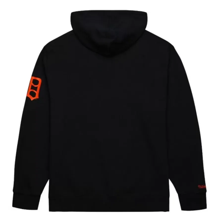 Mitchell & Ness Hoodies & Sweatshirts-Game Time Fleece Hoodie Vintage Logo Detroit Tigers