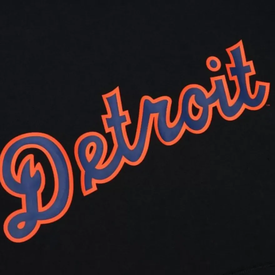Mitchell & Ness Hoodies & Sweatshirts-Game Time Fleece Hoodie Vintage Logo Detroit Tigers