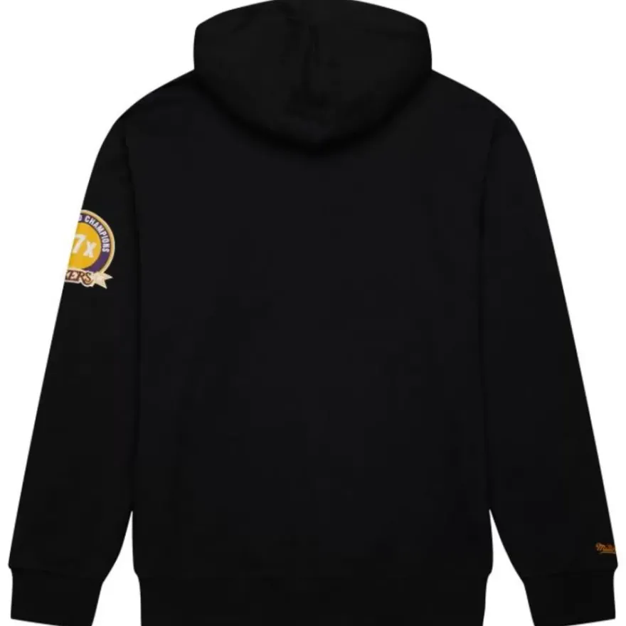 Mitchell & Ness Hoodies & Sweatshirts-Game Time Fleece Hoodie Vintage Logo Los Angeles Lakers