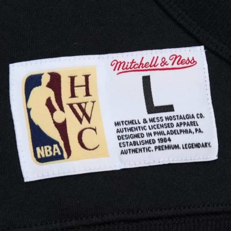 Mitchell & Ness Hoodies & Sweatshirts-Game Time Fleece Hoodie Vintage Logo Houston Rockets