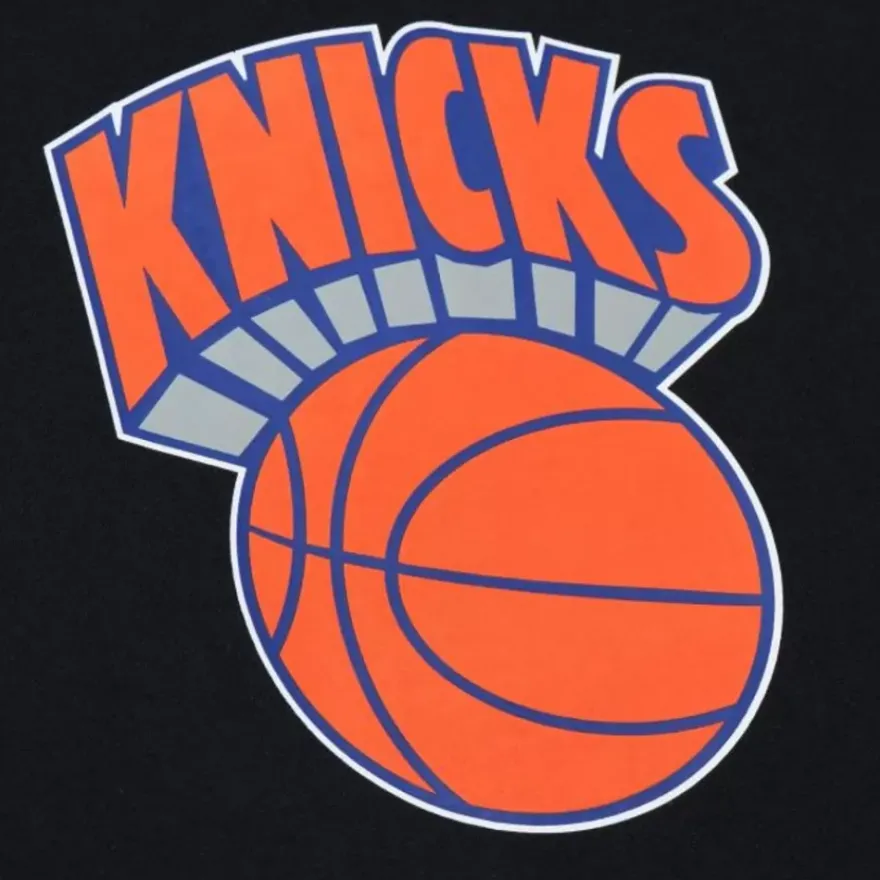 Mitchell & Ness Hoodies & Sweatshirts-Game Time Fleece Hoodie Vintage Logo New York Knicks