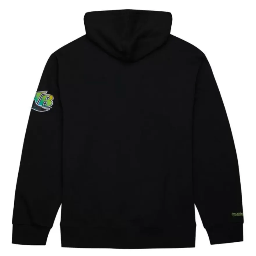 Mitchell & Ness Hoodies & Sweatshirts-Game Time Fleece Hoodie Vintage Logo Tampa Bay Rays