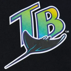 Mitchell & Ness Hoodies & Sweatshirts-Game Time Fleece Hoodie Vintage Logo Tampa Bay Rays