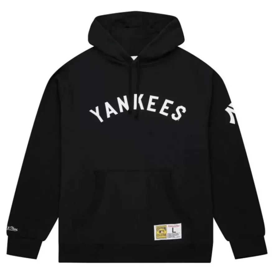 Mitchell & Ness Hoodies & Sweatshirts-Game Time Fleece Hoodie Vintage Logo New York Yankees