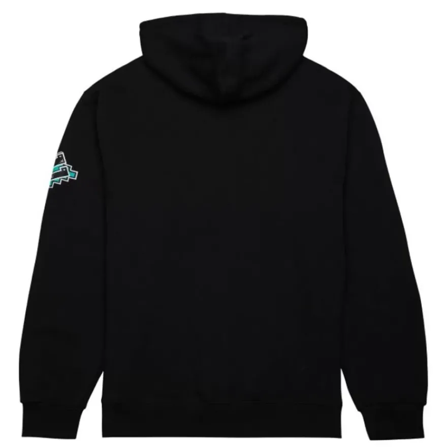 Mitchell & Ness Hoodies & Sweatshirts-Game Time Fleece Hoodie Vintage Logo San Antonio Spurs