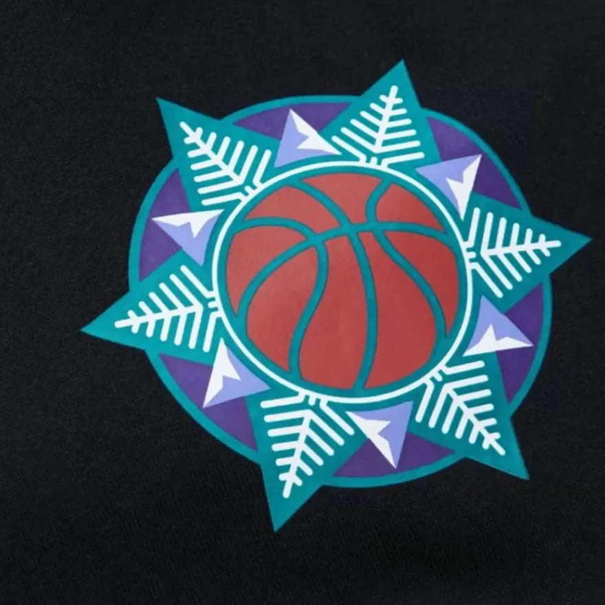 Mitchell & Ness Hoodies & Sweatshirts-Game Time Fleece Hoodie Vintage Logo Utah Jazz