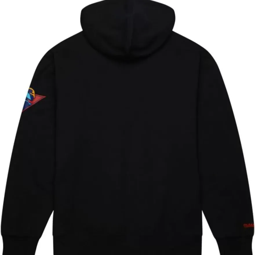 Mitchell & Ness Hoodies & Sweatshirts-Game Time Fleece Hoodie Vintage Logo Golden State Warriors