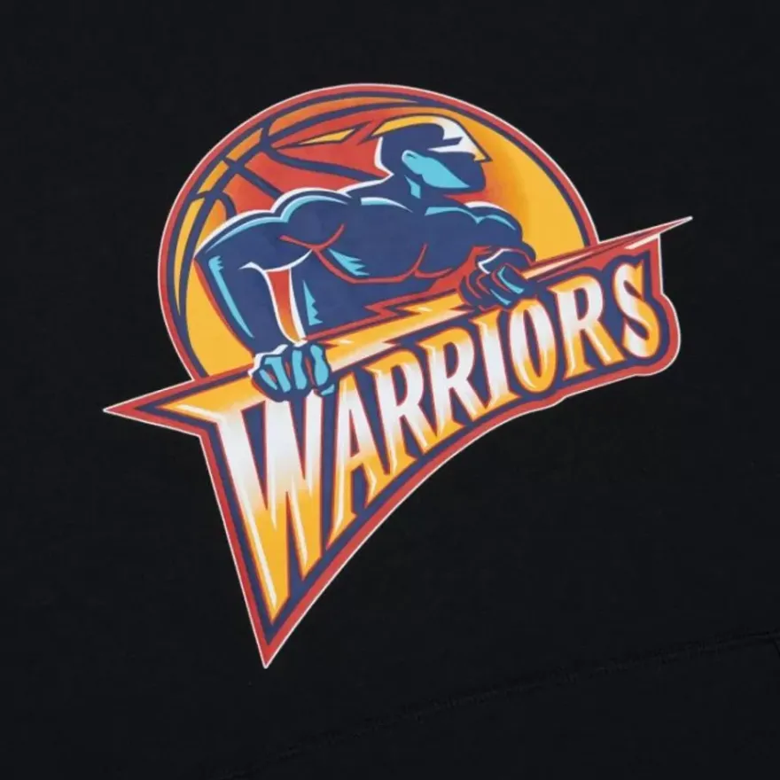 Mitchell & Ness Hoodies & Sweatshirts-Game Time Fleece Hoodie Vintage Logo Golden State Warriors
