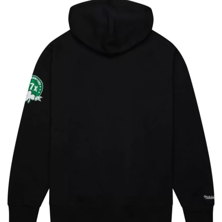 Mitchell & Ness Hoodies & Sweatshirts-Game Time Fleece Hoodie Vintage Logo Boston Celtics