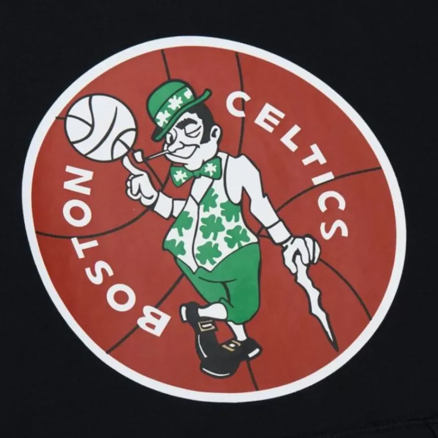Mitchell & Ness Hoodies & Sweatshirts-Game Time Fleece Hoodie Vintage Logo Boston Celtics